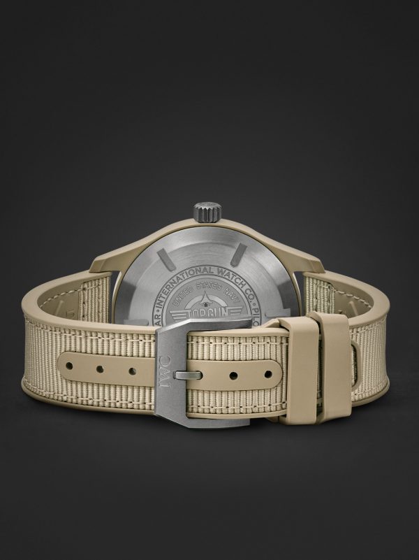 Pilot's Top Gun Mojave Desert Automatic 41mm Ceramic, Rubber and Grosgrain Watch, Ref. No.: IW328106 - E2 Pilot's Top Gun Mojave Desert Automatic 41mm Ceramic, Rubber and Grosgrain Watch, Ref. No.: IW328106 - E2