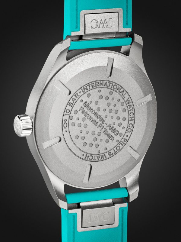 + Mercedes-AMG PETRONAS Formula One™ Team Pilot's Mark XX Automatic 40mm Titanium and Rubber Watch, Ref. No. IW328210 - BK