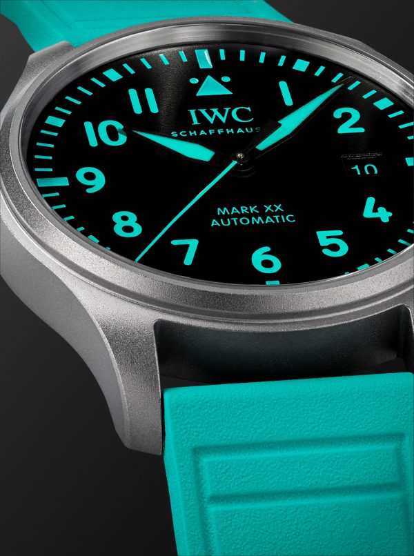 + Mercedes-AMG PETRONAS Formula One™ Team Pilot's Mark XX Automatic 40mm Titanium and Rubber Watch, Ref. No. IW328210 - CU
