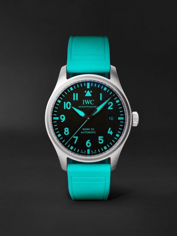+ Mercedes-AMG PETRONAS Formula One™ Team Pilot's Mark XX Automatic 40mm Titanium and Rubber Watch, Ref. No. IW328210
