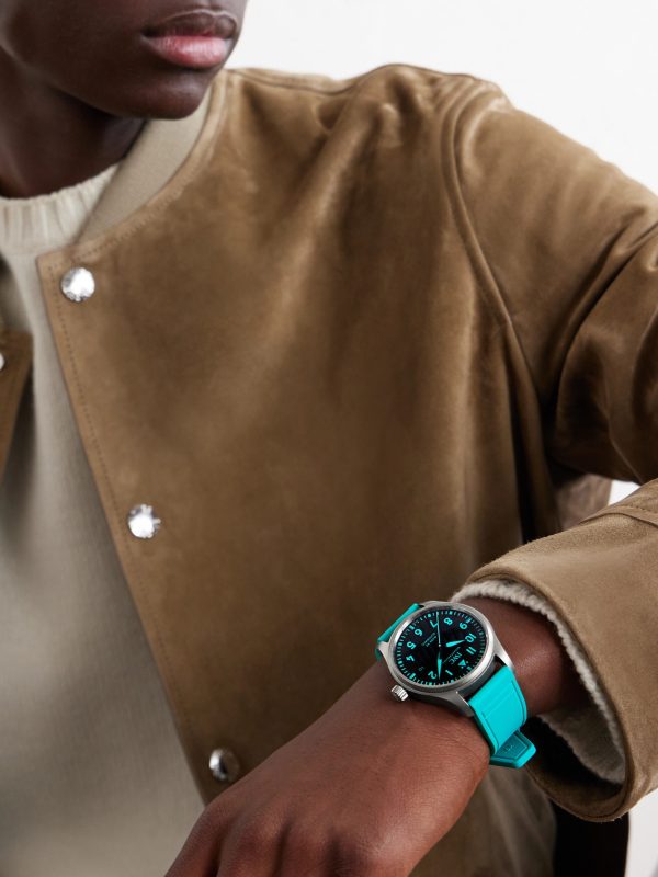 + Mercedes-AMG PETRONAS Formula One™ Team Pilot's Mark XX Automatic 40mm Titanium and Rubber Watch, Ref. No. IW328210 - OU