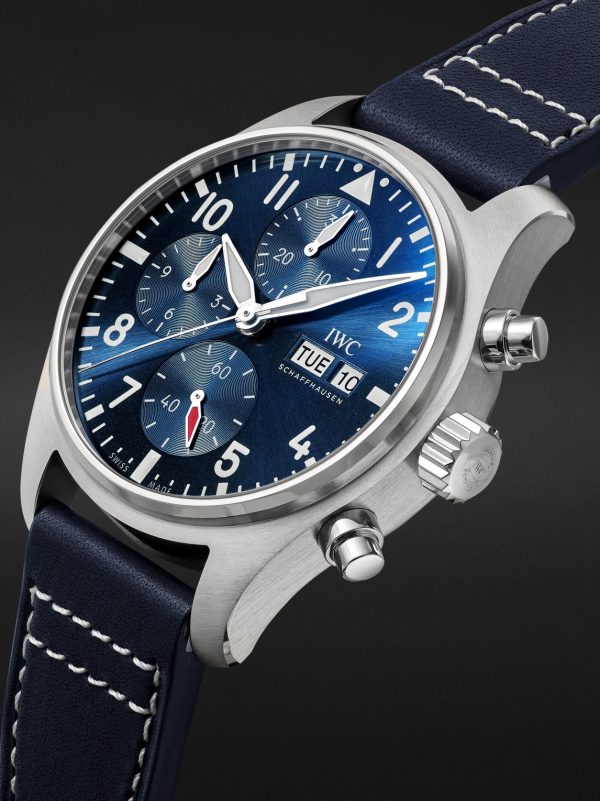 Pilot's Automatic Chronograph 41mm Stainless Steel and Leather Watch, Ref. No. IW388101 - FR
