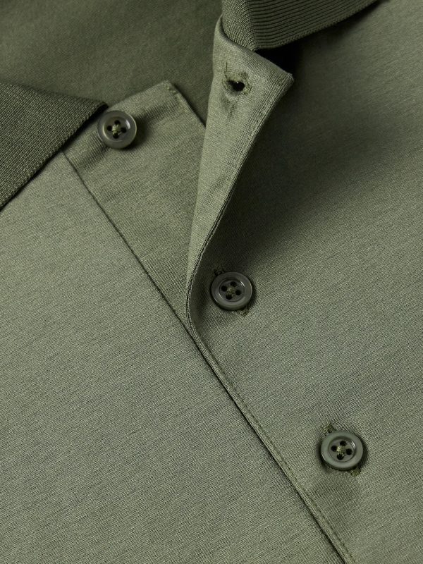 Cotton-Sateen Polo Shirt - CU Cotton-Sateen Polo Shirt - CU