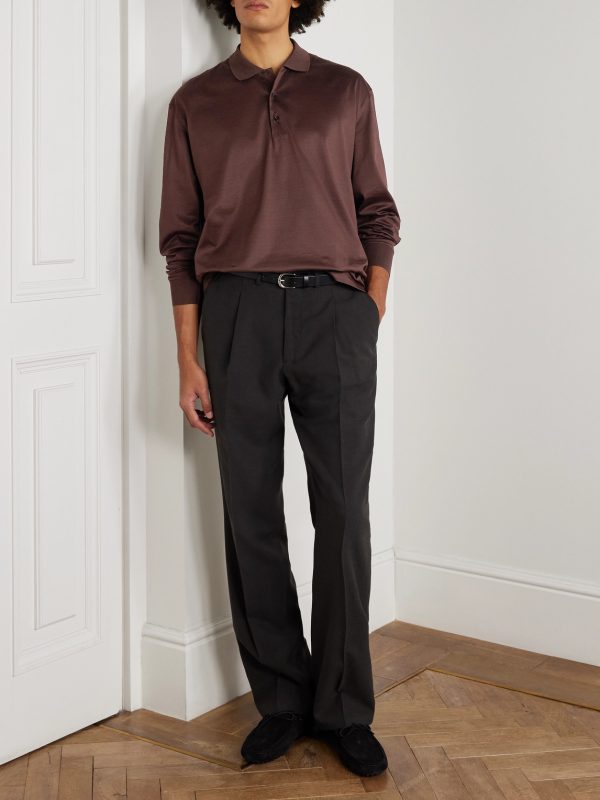 Cotton-Sateen Polo Shirt - OU Cotton-Sateen Polo Shirt - OU