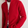Ribbed Cotton and Wool-Blend Zip-Up Cardigan - CU Ribbed Cotton and Wool-Blend Zip-Up Cardigan - CU