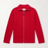 Ribbed Cotton and Wool-Blend Zip-Up Cardigan Ribbed Cotton and Wool-Blend Zip-Up Cardigan