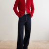 Ribbed Cotton and Wool-Blend Zip-Up Cardigan - OU Ribbed Cotton and Wool-Blend Zip-Up Cardigan - OU