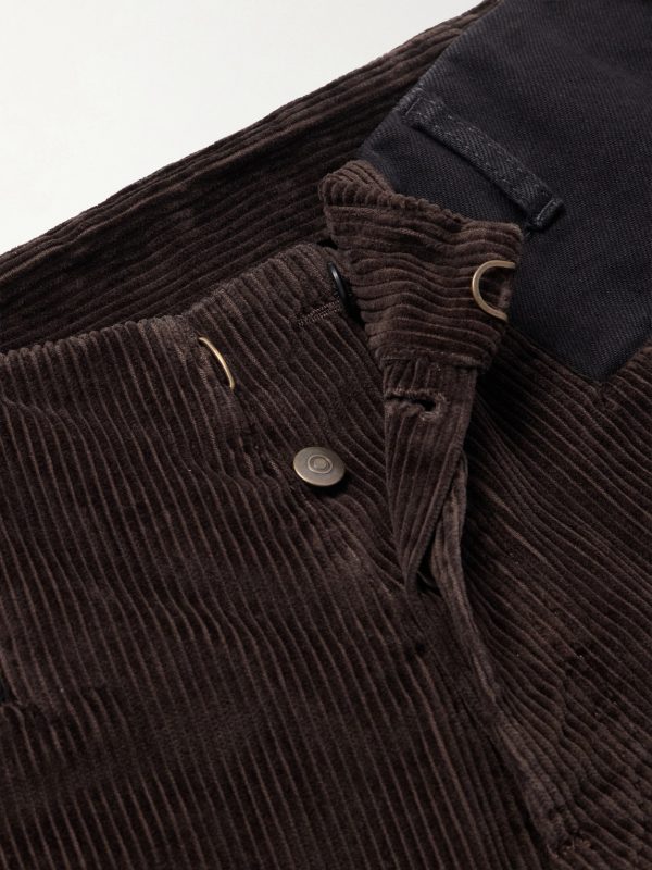 Straight-Leg Cotton-Corduroy Trousers - E1 Straight-Leg Cotton-Corduroy Trousers - E1