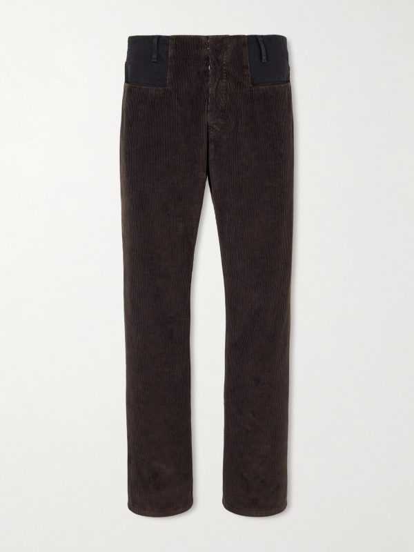 Straight-Leg Cotton-Corduroy Trousers Straight-Leg Cotton-Corduroy Trousers
