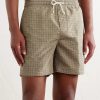 Straight-Leg Mid-Length Printed Shell Swim Shorts - OU