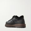 Cornaro Due Gomma Rubber Leather Hiking Boots - BK