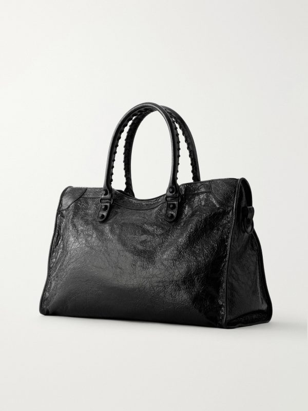 Le City Large Textured-Leather Tote Bag - BK