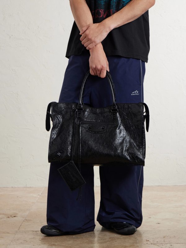 Le City Large Textured-Leather Tote Bag - CU