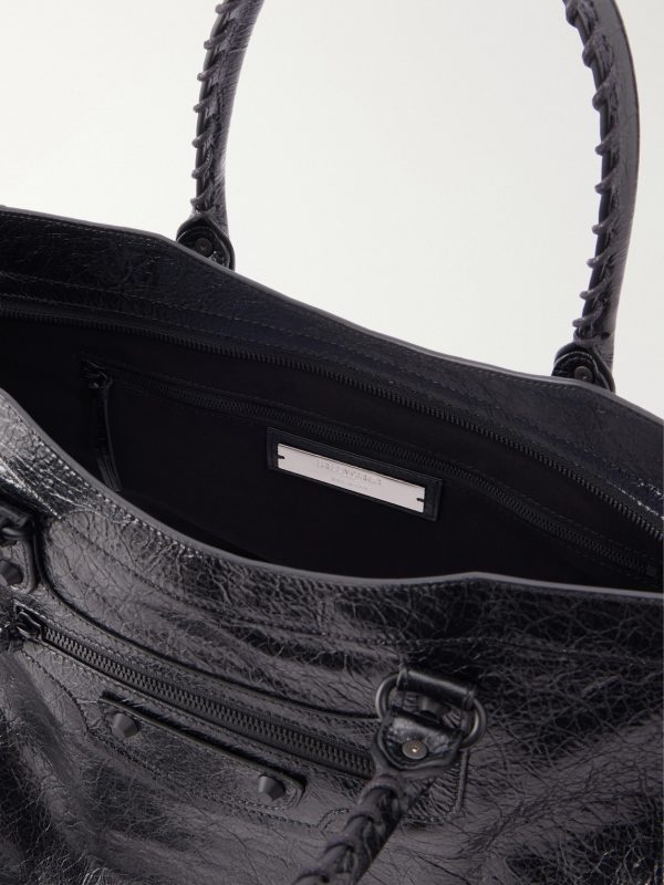 Le City Large Textured-Leather Tote Bag - E1
