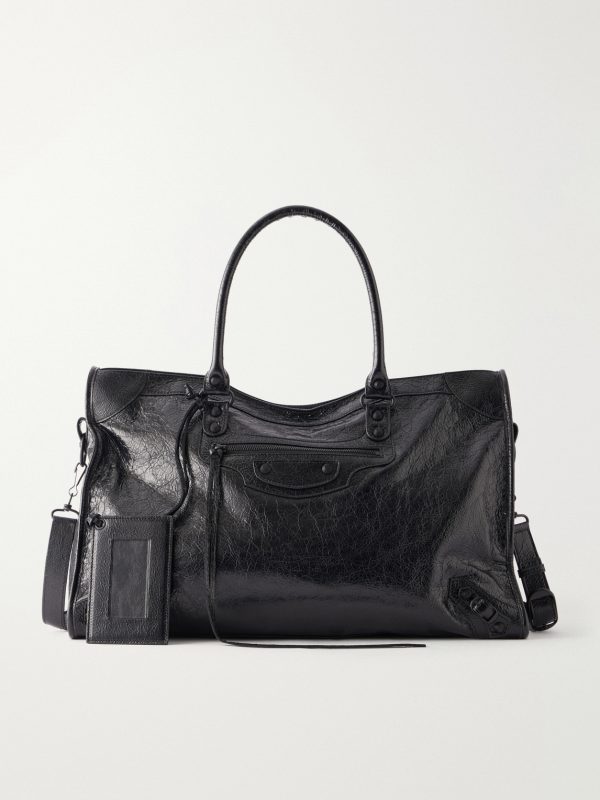 Le City Large Textured-Leather Tote Bag
