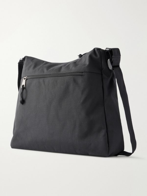 Explorer Logo-Appliquéd Canvas Messenger Bag - BK