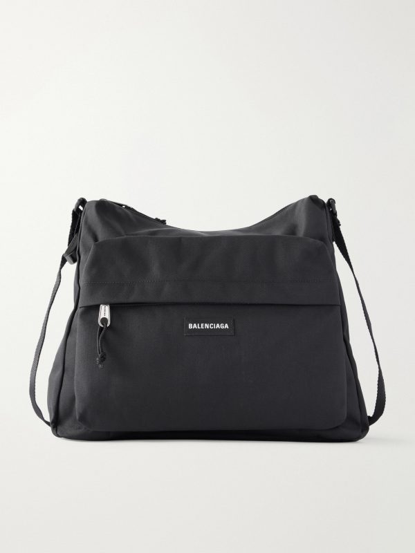 Explorer Logo-Appliquéd Canvas Messenger Bag