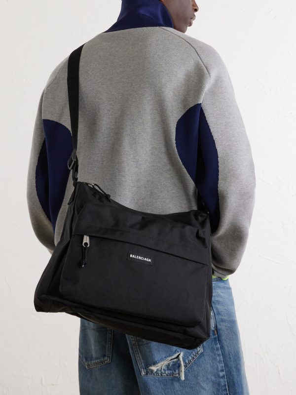 Explorer Logo-Appliquéd Canvas Messenger Bag - OU