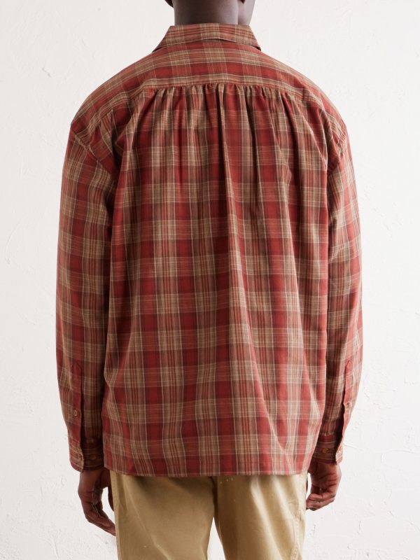 Checked Cotton Shirt - BK Checked Cotton Shirt - BK