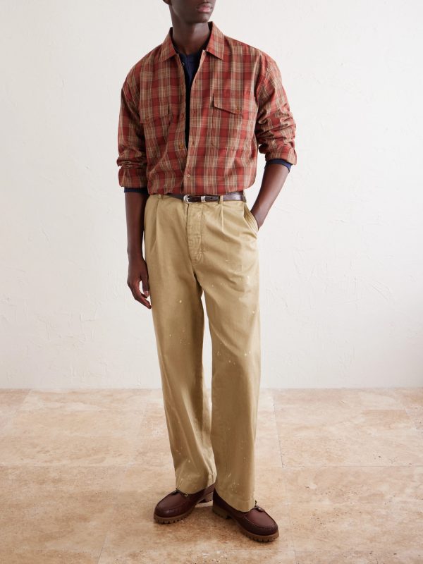 Checked Cotton Shirt - OU Checked Cotton Shirt - OU