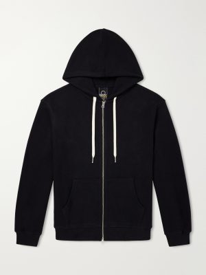 Waffle-Knit Cotton Zip-Up Hoodie Waffle-Knit Cotton Zip-Up Hoodie