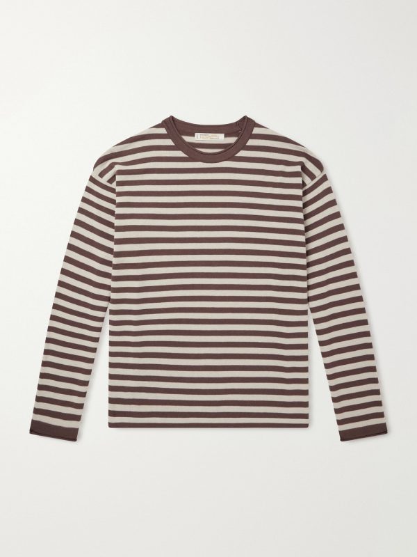 Striped Cotton-Blend T-Shirt
