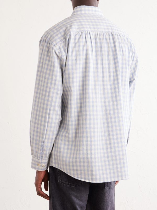 Checked Cotton Shirt - BK Checked Cotton Shirt - BK