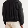 Cotton-Blend Blouson Jacket - BK