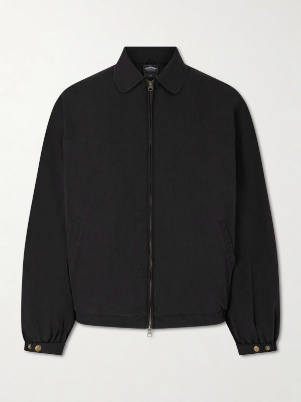 Cotton-Blend Blouson Jacket