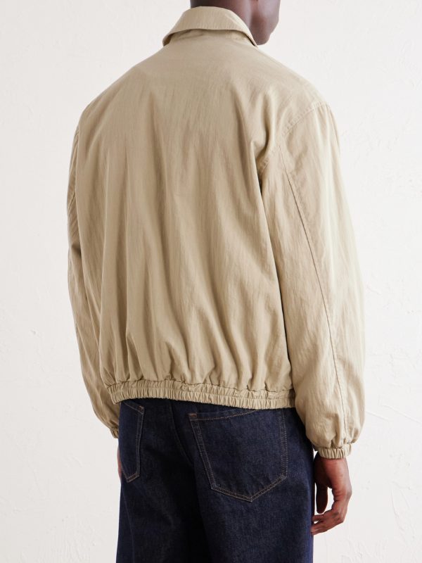 Cotton-Blend Blouson Jacket - BK Cotton-Blend Blouson Jacket - BK