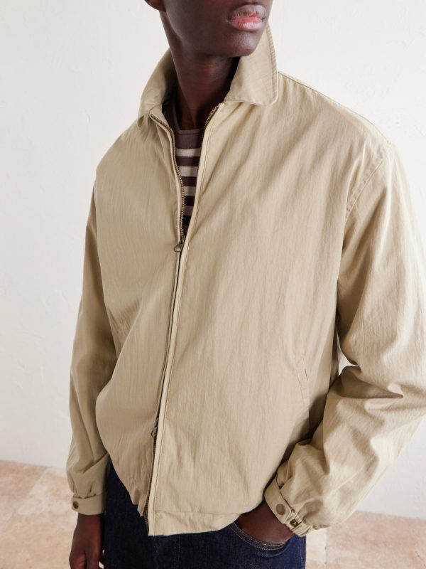 Cotton-Blend Blouson Jacket - CU Cotton-Blend Blouson Jacket - CU