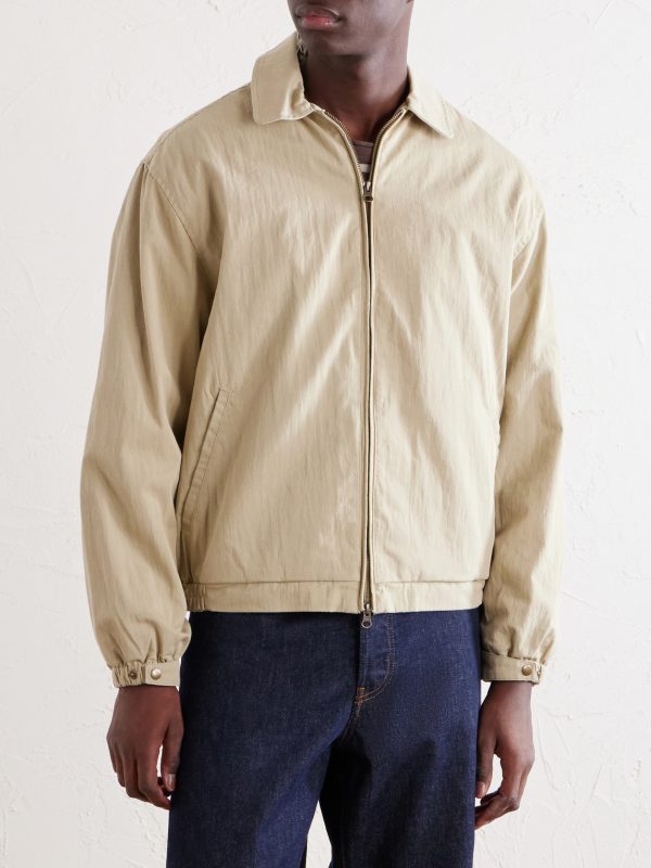 Cotton-Blend Blouson Jacket - FR Cotton-Blend Blouson Jacket - FR