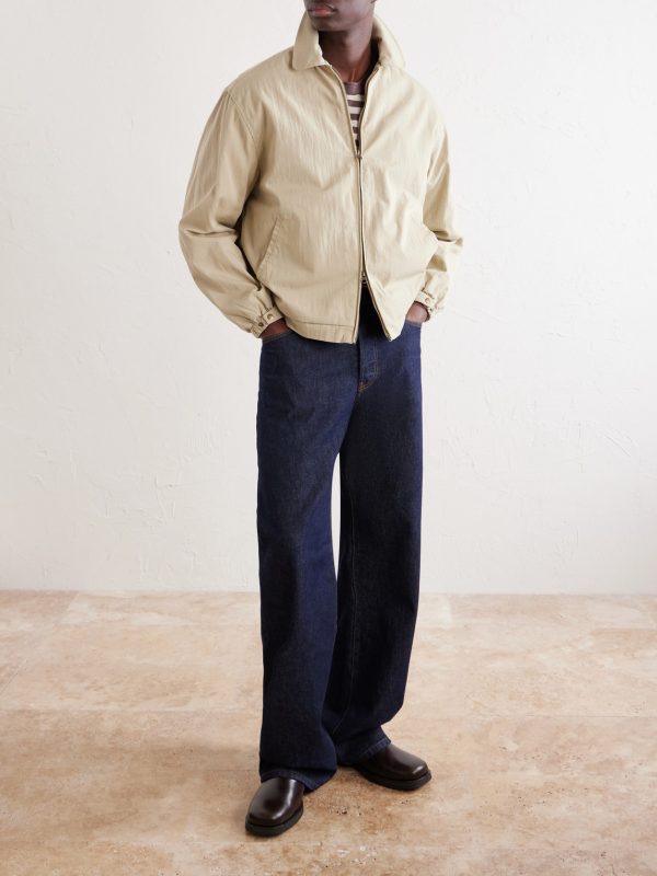 Cotton-Blend Blouson Jacket - OU Cotton-Blend Blouson Jacket - OU