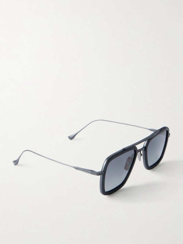 Flight.006 Aviator-Style Titanium and Acetate Sunglasses - FR Flight.006 Aviator-Style Titanium and Acetate Sunglasses - FR