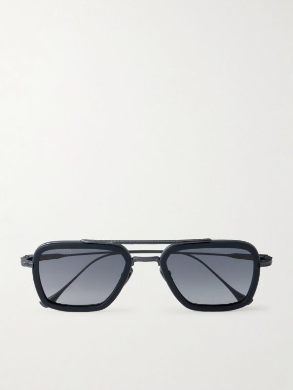 Flight.006 Aviator-Style Titanium and Acetate Sunglasses Flight.006 Aviator-Style Titanium and Acetate Sunglasses