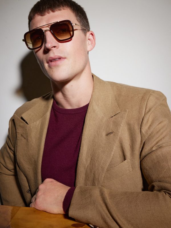 Flight.006 Aviator-Style Gold-Tone and Acetate Sunglasses - BK Flight.006 Aviator-Style Gold-Tone and Acetate Sunglasses - BK