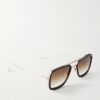 Flight.006 Aviator-Style Gold-Tone and Acetate Sunglasses - FR Flight.006 Aviator-Style Gold-Tone and Acetate Sunglasses - FR