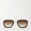 Flight.006 Aviator-Style Gold-Tone and Acetate Sunglasses Flight.006 Aviator-Style Gold-Tone and Acetate Sunglasses