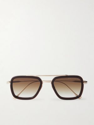 Flight.006 Aviator-Style Gold-Tone and Acetate Sunglasses Flight.006 Aviator-Style Gold-Tone and Acetate Sunglasses