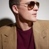 Flight.006 Aviator-Style Gold-Tone and Acetate Sunglasses - OU Flight.006 Aviator-Style Gold-Tone and Acetate Sunglasses - OU