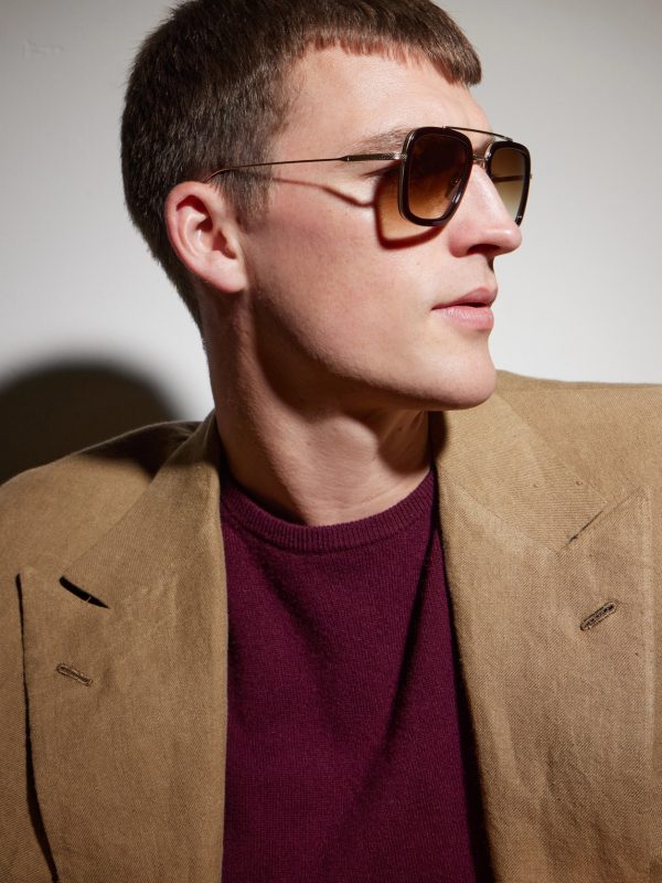Flight.006 Aviator-Style Gold-Tone and Acetate Sunglasses - OU Flight.006 Aviator-Style Gold-Tone and Acetate Sunglasses - OU