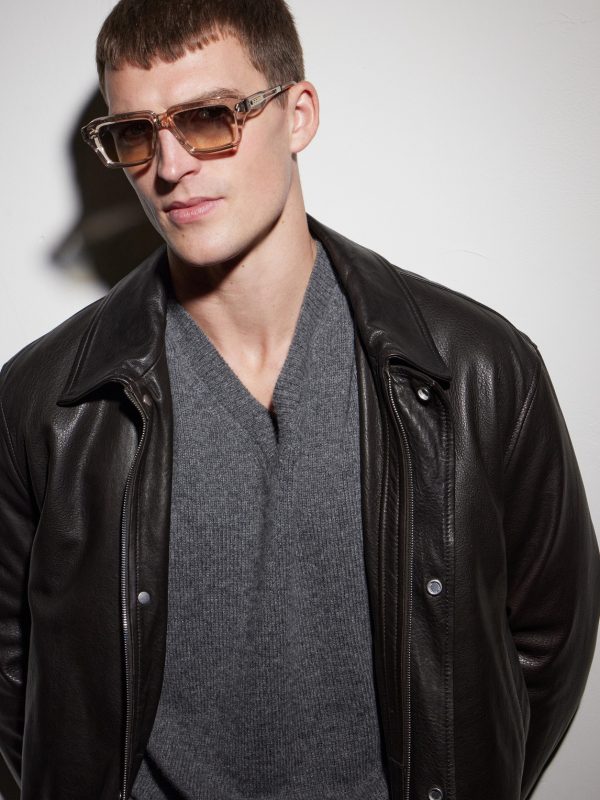 Detron Square-Frame Acetate Sunglasses - BK Detron Square-Frame Acetate Sunglasses - BK