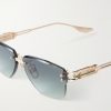 Hyperlux-2000 Square-Frame Gold-Tone Titanium Sunglasses - CU