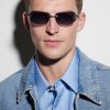Trysim.75 Square-Frame Silver-Tone Titanium Sunglasses - OU Trysim.75 Square-Frame Silver-Tone Titanium Sunglasses - OU