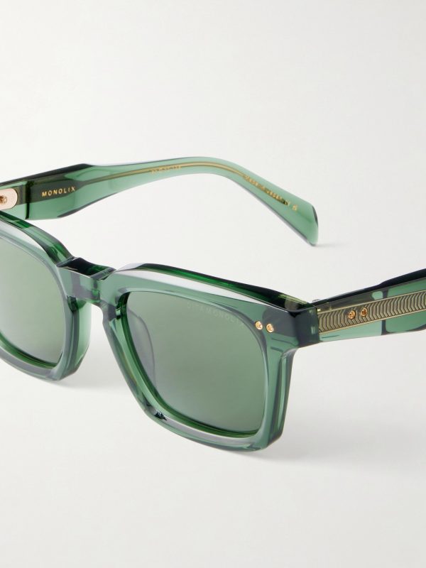 Monolix Square-Frame Acetate Sunglasses - CU
