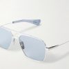 Flight-Seven Aviator-Style Titanium Sunglasses - CU Flight-Seven Aviator-Style Titanium Sunglasses - CU
