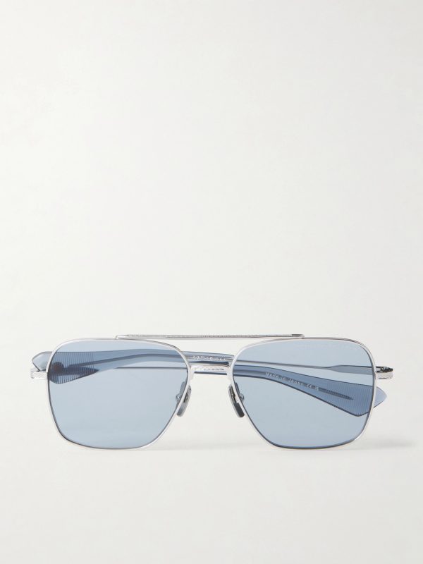 Flight-Seven Aviator-Style Titanium Sunglasses Flight-Seven Aviator-Style Titanium Sunglasses