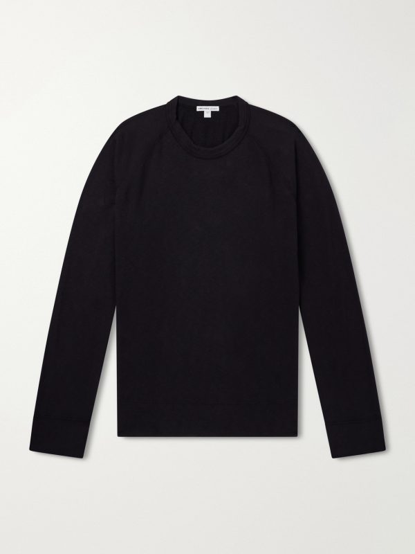 Garment-Dyed Loopback Supima Cotton-Jersey Sweatshirt