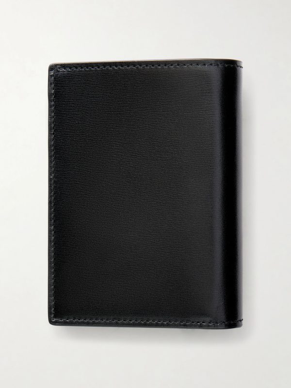 Tiny Cassandre Logo-Appliquéd Leather Bifold Wallet - BK
