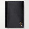 Tiny Cassandre Logo-Appliquéd Leather Bifold Wallet